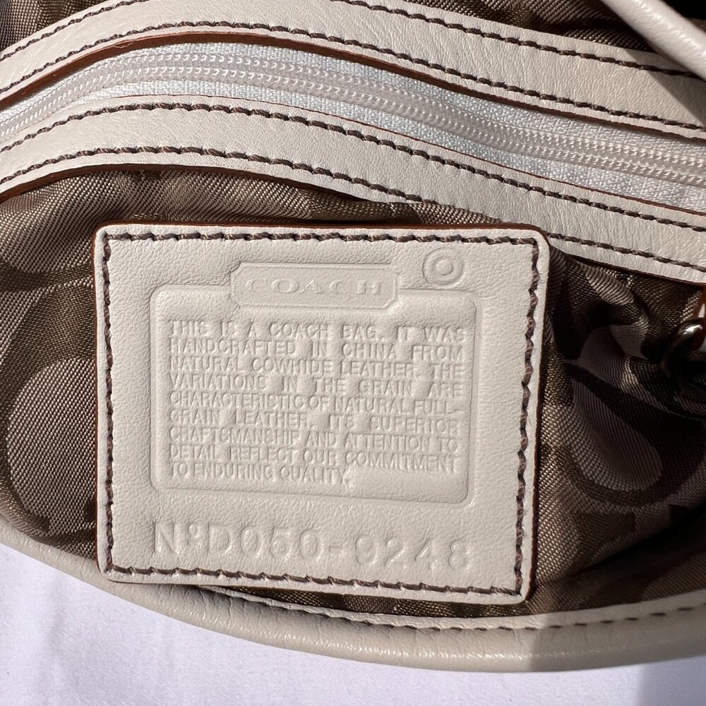 Vintage Coach Soho Ivory Off White Large Shoulder Bag Style 9248 - Picture 13 of 16